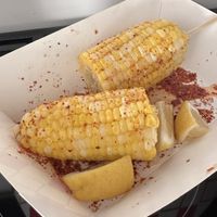 Corn with Taijin Chile Lime Seasoning   at Tacos Sinaloa in Kanab