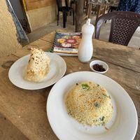 Fried rice & roti   at Lemon Grass Cafe in Dikwella