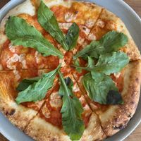 Vegan margarita pizza with basil  #Veganuary at La Playa  in Dikwella