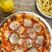 Vegan potato pizza   at La Playa  in Dikwella