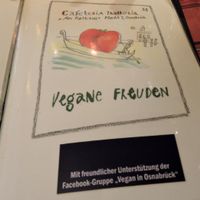 Vegan menu at Cafeteria-Trattoria Am Rathaus in Osnabruck