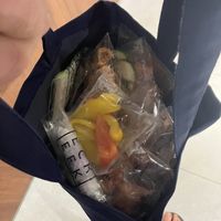my shopping bag 🤣  at Vege Creek 蔬河 - Zhongshan in Taipei