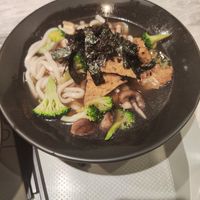Bowl of udon noodles at Vege Creek 蔬河 - Zhongshan in Taipei