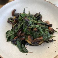 Mushrooms and hashbrowns  at Rata Cafe in Wellington