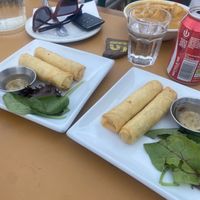 Veggie spring rolls  at Bonne Nuit Beach Cafe in Jersey