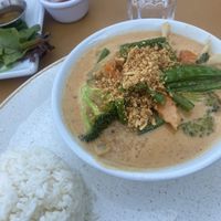 Veggie Massaman 🥜   at Bonne Nuit Beach Cafe in Jersey