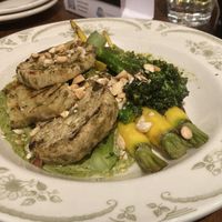 —  CELERIAC STEAK  —
prepared and grilled / saute of textured vegetables / marinated olive pesto / mixed nut crunch PB/GF
$23  at Foundry Tavern in Cambridge
