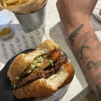 Vegan burger  at Depo Burger in Istanbul