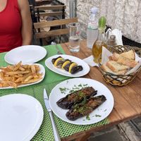 The vegan options   at Vojsava Restaurant in Gjirokaster