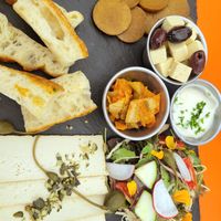 Plate for 2 to share at Grashka Deli in Ljubljana