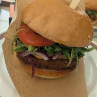 Kochi burger at Grashka Deli in Ljubljana