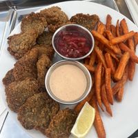 Oyster mushrooms   at Grashka Deli in Ljubljana