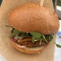 Burger  at Grashka Deli in Ljubljana