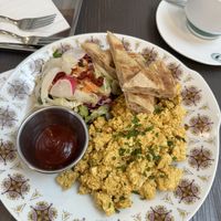 Tofu scramble   at Grashka Deli in Ljubljana