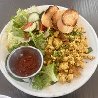Tofu scramble  at Grashka Deli in Ljubljana