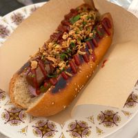 Hot dog at Grashka Deli in Ljubljana