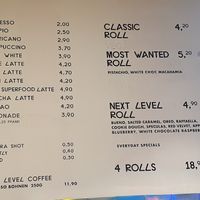 Price list at Cinnamood - Mönckebergstraße in Hamburg