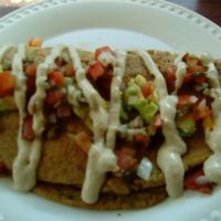 Savory crepe at La Senda Restaurante in Playa Del Carmen