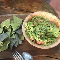 Guac at La Senda Restaurante in Playa Del Carmen