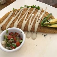 Crepe salado at La Senda Restaurante in Playa Del Carmen