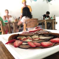pancakes at La Senda Restaurante in Playa Del Carmen