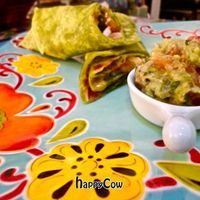 BURRITOFU A LA MEXICANA CON GUACAMOLE at La Senda Restaurante in Playa Del Carmen
