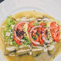entomadas.  at La Senda Restaurante in Playa Del Carmen