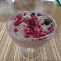 Chocolate dessert at La Senda Restaurante in Playa Del Carmen