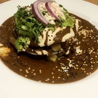 Pastel Azteca at La Senda Restaurante in Playa Del Carmen