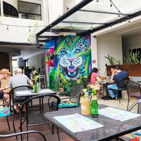 Seating area  at La Senda Restaurante in Playa Del Carmen