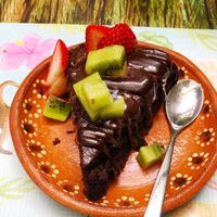 Cacao Cake  at La Senda Restaurante in Playa Del Carmen