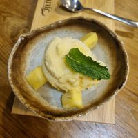 Pineapple chili sorbet at O'ganic Concept Ari in Bangkok