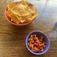 Complementary salsa  at The Pepper in Plattsburgh