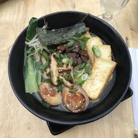 Ramen with eggs at Pod Norenami in Krakow