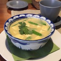 the best version of tom kha gai with tofu  at Pod Norenami in Krakow