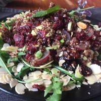 Quinoa/avocado salad at Pod Norenami in Krakow