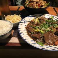 Five spice beef  at Pod Norenami in Krakow