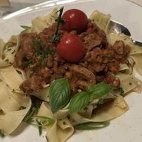 Pasta with soy bolognese  at Wirtshaus und Pension Hocheck in Ramsau Bei Berchtesgaden
