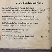 Menu  at Wirtshaus und Pension Hocheck in Ramsau Bei Berchtesgaden