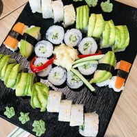 Vegan sushi set  at Kivistön Sushi  in Vantaa