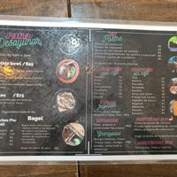 Menu at Café Porto in La Crucecita