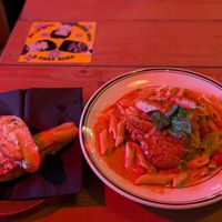 Penne vodka with vegan chicken at Humble Brick Oven Bar + Cocina in Linden