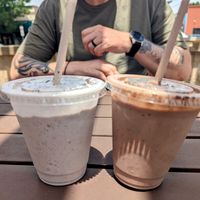 Cookies and cream shake and chocolate Oreo shake at Vice Burger  in Fort Worth