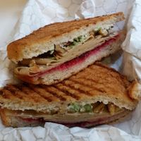 Tofurkey and cranberry sandwich at Terri - Financial District in New York City
