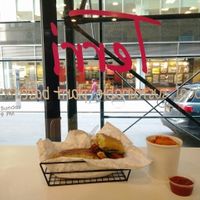 ";chicken"; melt sandwich and roasted sweet potatoes at Terri - Financial District in New York City