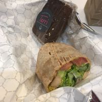 Great Hummus and Avocado Wrap and amazing sweets! at Terri - Financial District in New York City