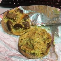 Sausage, egg, and cheese muffin at Terri - Financial District in New York City