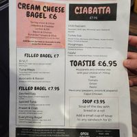 Most of the bagels are veganizable at Kettle Black in Paisley