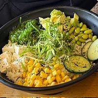 Tofu veggie rice bowl   at Hokkaido Ramen House in Santa Cruz