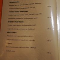 Menu at Tusen and 2 Restaurang and Bar in Malmo